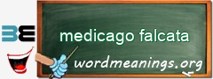 WordMeaning blackboard for medicago falcata